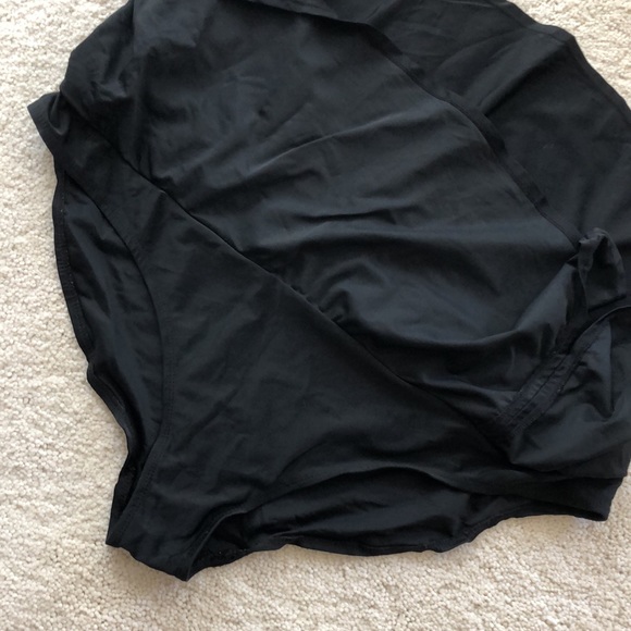 Pure Energy plus size black swim skirted bottom - Picture 7 of 12